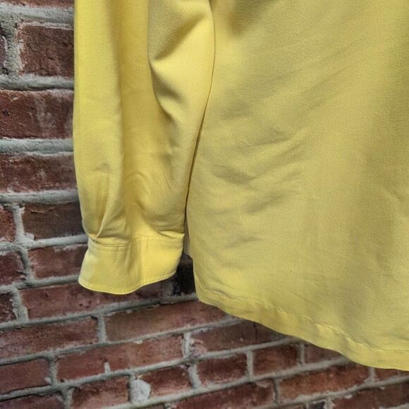 Caribbean Joe Yellow Button-Down Shirt – Long Sleeve, Unisex XL - Picture 7 of 9